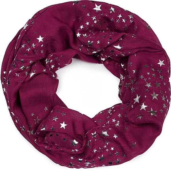 styleBREAKER Loop Loop Schal mit Metallic günstig online kaufen