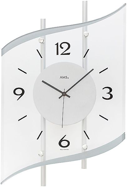 AMS Funkwanduhr (Exklusiv-Modell,Quarzuhr,Made in Germany,Wohnzimmer,Esszim günstig online kaufen