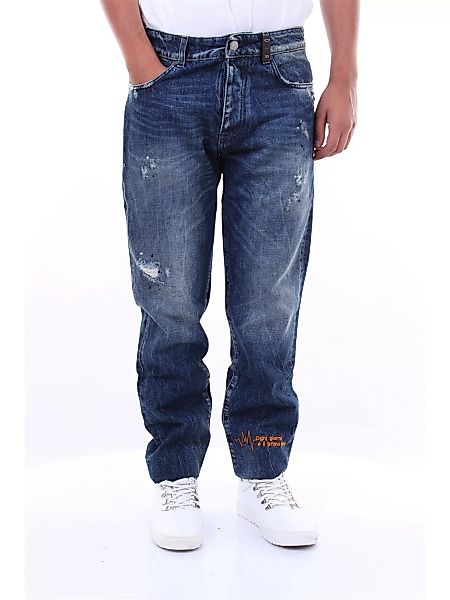MICHAEL COAL verkürzte Herren Blue Jeans günstig online kaufen