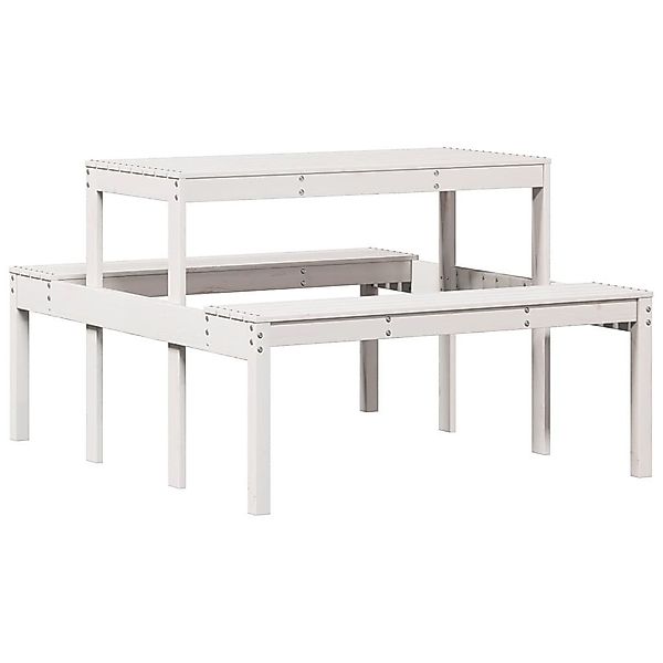 vidaXL Gartentisch Picknicktisch 110x134x75 cm Massivholz günstig online kaufen