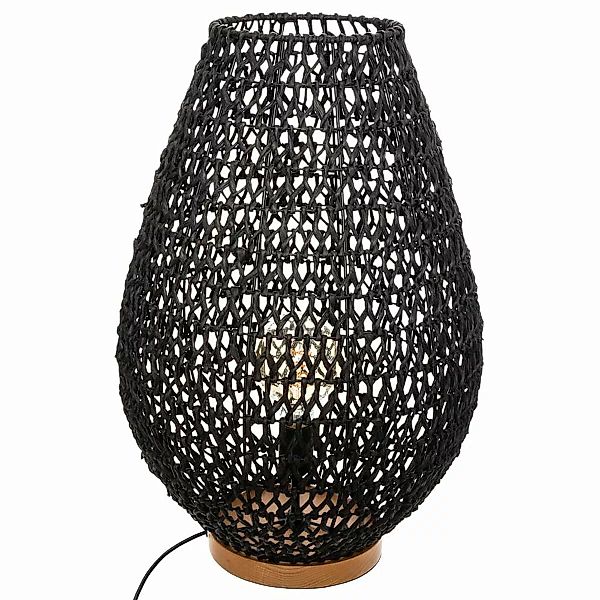 Stehlampe Atmosphera Tressé Schwarz (55,5 X 37,5 Cm) günstig online kaufen