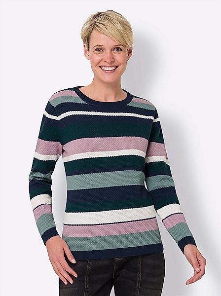 Sieh an! Strickpullover Pullover Langarm Struktur günstig online kaufen