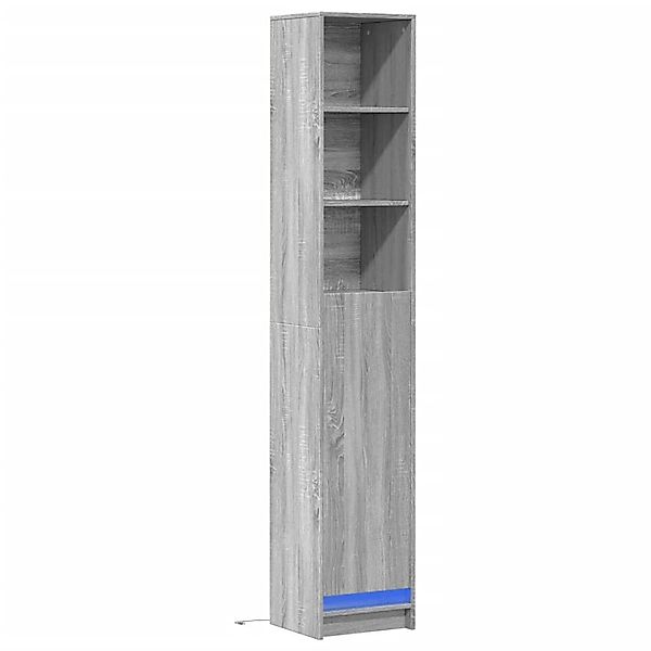vidaXL LED-Sideboard Grau Sonoma 36x32,5x200 cm Holzwerkstoff 852129 günstig online kaufen