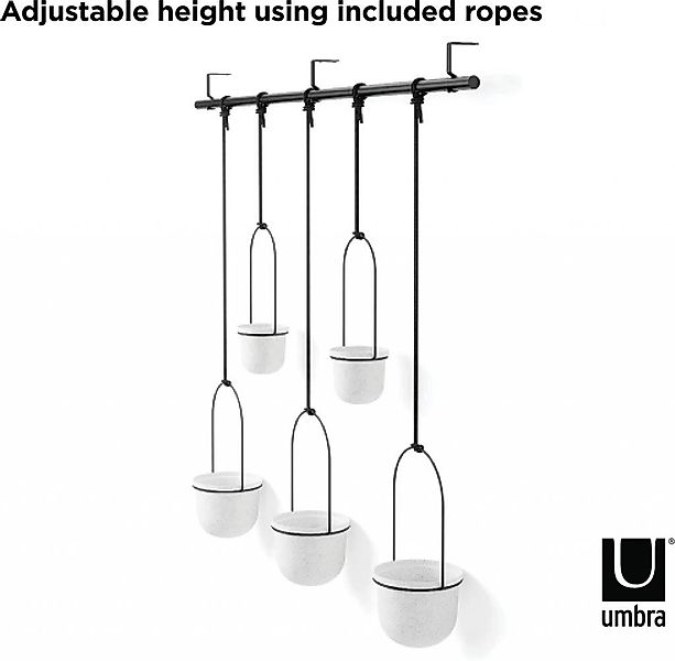 Umbra Blumentopf Triflora 5 Hängeblumentopf Weiß günstig online kaufen