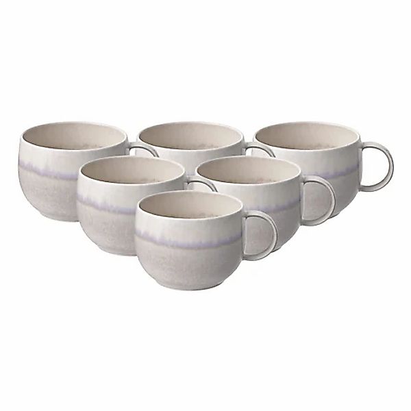like. by Villeroy & Boch Tasse »Kaffeetassen Perlemor Sand 190 ml 6er Set b günstig online kaufen