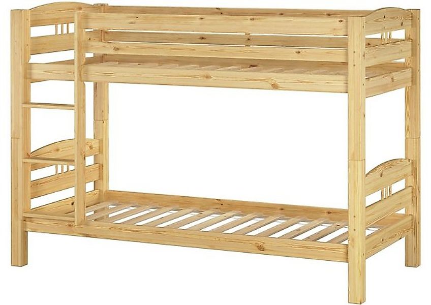 ERST-HOLZ Etagenbett Kinderetagenbett 90 x 200 Kiefer Massiv Stockbett Hoch günstig online kaufen