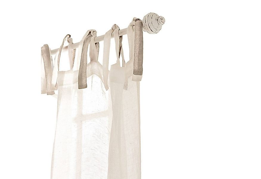 Mirabeau Gardinenstange Gardinenstange Caroline weiß, Ø 0 mm, Eisen, Knauf: günstig online kaufen