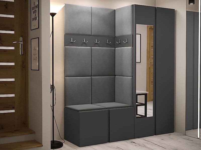 MIRJAN24 Garderoben-Set Orion XII, (Komplett-Set, Schrank, Schrank mit Spie günstig online kaufen