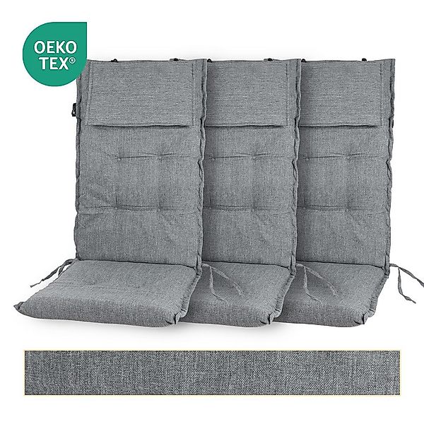 SLaaviinoo Hochlehnerauflage Gartenstuhlauflagen mit abnehmbarer Kopfstütze günstig online kaufen