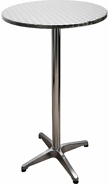 Garden Pleasure Gartentisch Rund Silber Ø 60 cm günstig online kaufen