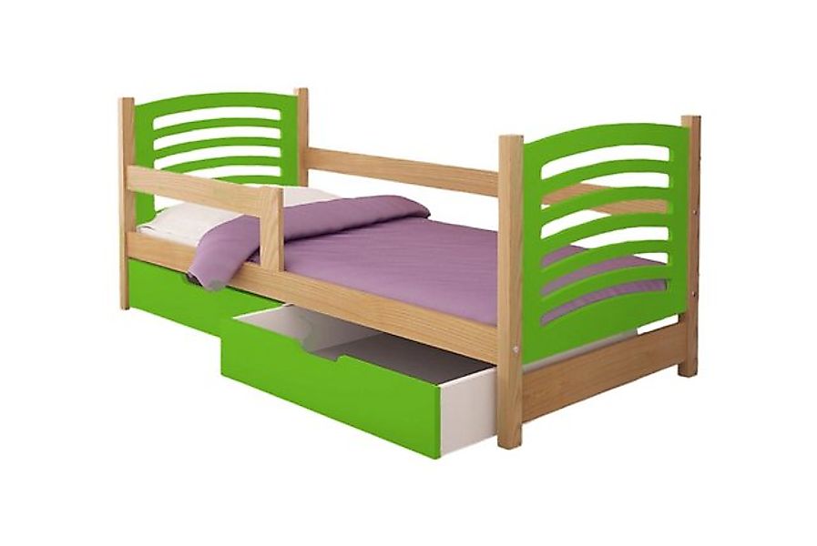 thematys Jugendbett Kinderbett mit abnehmbaren Rausfallschutz und zwei Schu günstig online kaufen