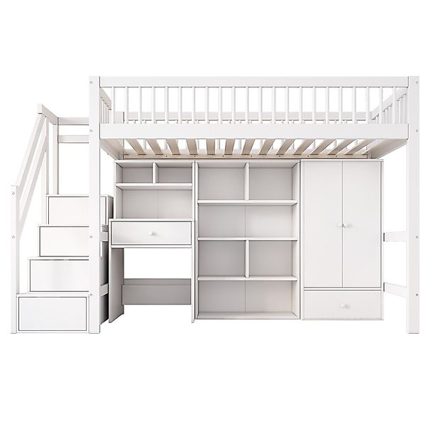 Gotagee Hochbett Kinderbett Einzelbett multifunktionales Kinderbett günstig online kaufen
