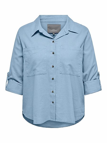 ONLY CARMAKOMA Langarmbluse "CARYASMIN-CARO L/S LINEN SHIRT PNT" günstig online kaufen