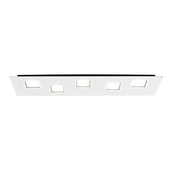 Fabbian Quarter - weiße LED-Deckenlampe 5flg. günstig online kaufen