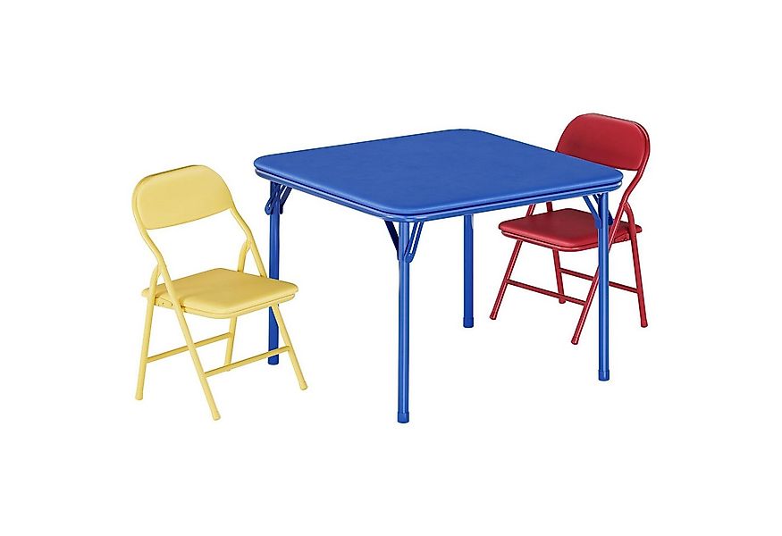 GarveeMore Kindertisch Klappbare Kinder Tisch 2 Stühle Set für Home Learnin günstig online kaufen