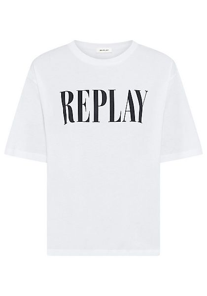 Replay T-Shirt aus Baumwolle, Rundhals günstig online kaufen