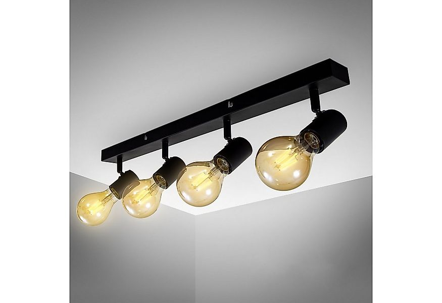 B.K.Licht LED Deckenspots, ohne Leuchtmittel, LED Vintage Deckenlampe Retro günstig online kaufen
