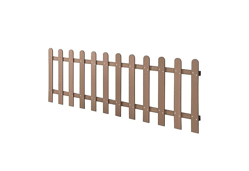 neu.holz Gartenzaun, »Elda« Lattenzaun WPC Friesenzaun 200x60cm Braun günstig online kaufen