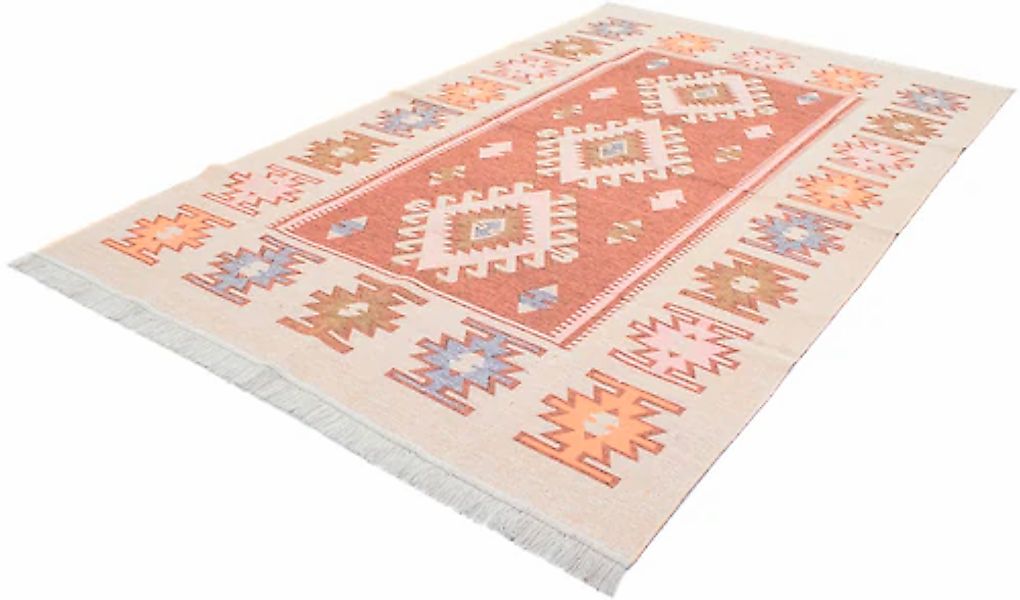 morgenland Wollteppich »Kelim Teppich - Trendy »Ariz« Rechteckig«, rechteck günstig online kaufen