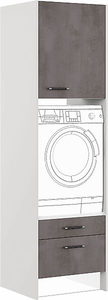 IMPULS KÜCHEN Waschmaschinenumbauschrank ""Prag", Breite/Höhe: 64/220,6 cm, günstig online kaufen