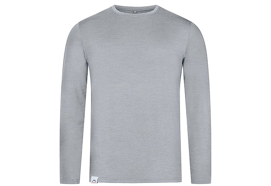 Alpenwert Langarmshirt Herren Longsleeve aus Merinowolle – atmungsaktiv & g günstig online kaufen