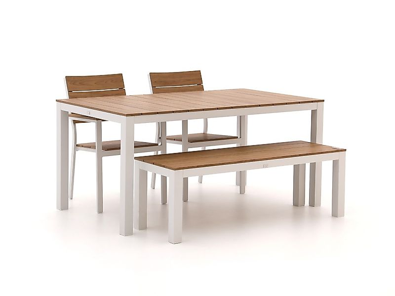 Bellagio Fidenza 160 cm Gartenmöbel-Set mit Sofa 4-Teilig Stapelbar günstig online kaufen