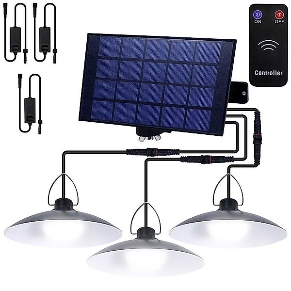 Rosnek LED Außen-Deckenleuchte 1/2/3/4 Kopf, Solar, günstig online kaufen