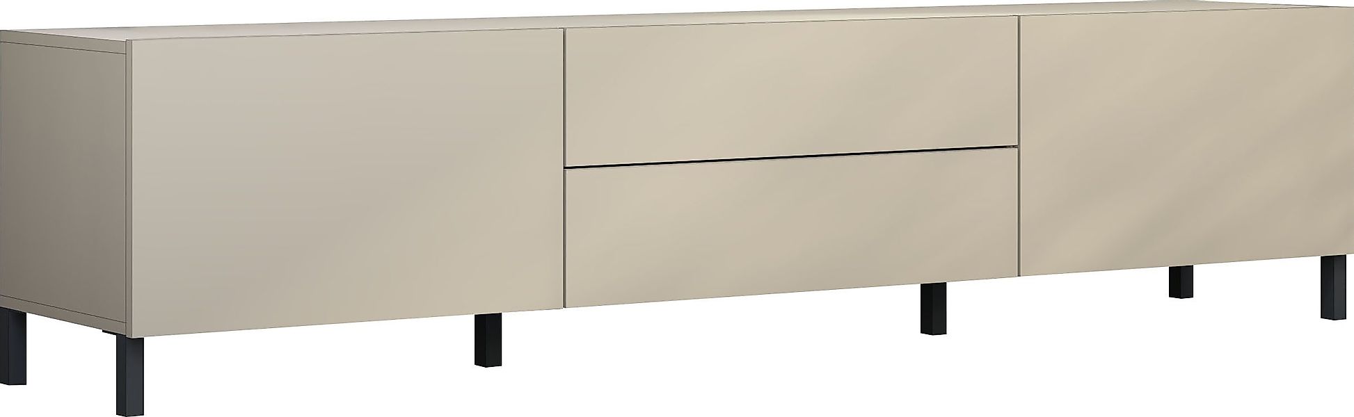 borchardt Möbel Lowboard "Sophia, Breite 200 cm, 2 Klappen, 2 Schubkästen, günstig online kaufen