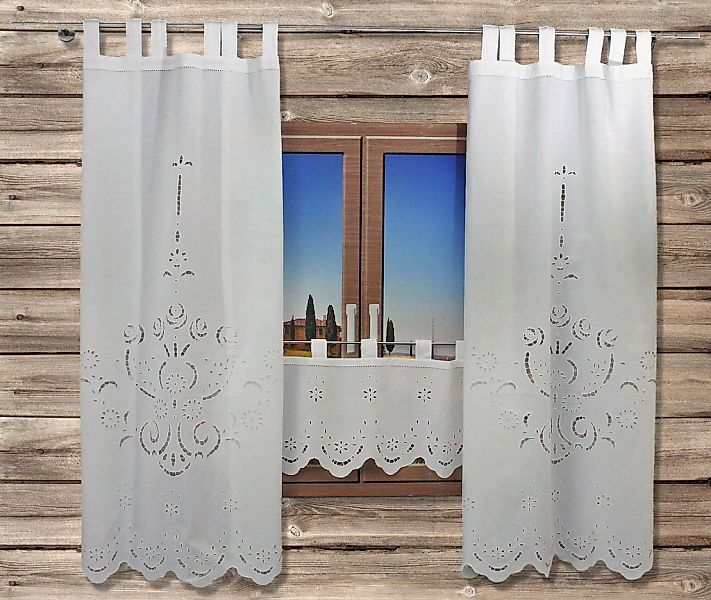 HOSSNER - ART OF HOME DECO Querbehang "Ortler" Schlaufen 1 Stk. tlg. HxB: 3 günstig online kaufen