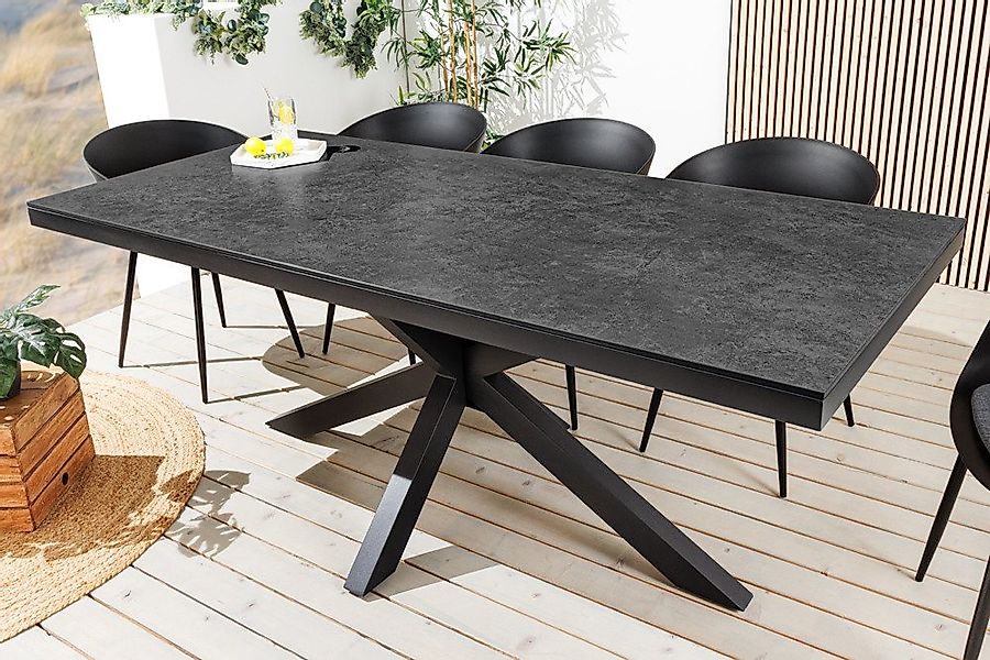 riess-ambiente Gartentisch GALAXIE 180cm anthrazit (Einzelartikel, 1-St), O günstig online kaufen