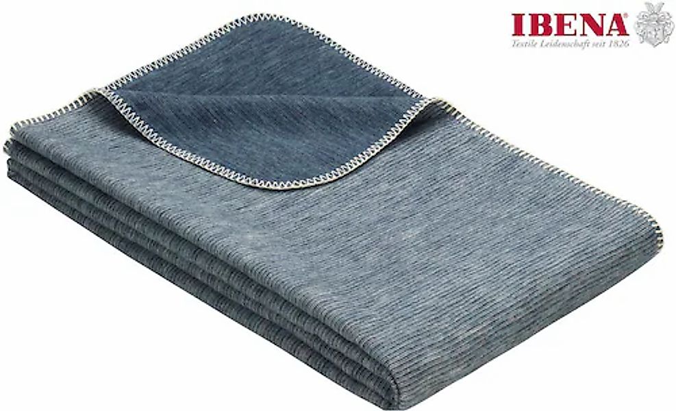 Wohndecke Wohndecke Lausanne, IBENA, in schlichtem Melange-Look günstig online kaufen