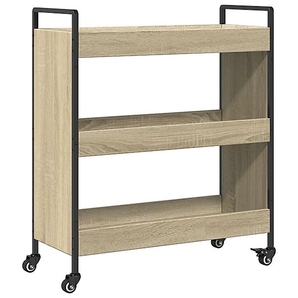 vidaXL Küchenwagen Küchenwagen Sonoma-Eiche 70x30x82 cm günstig online kaufen