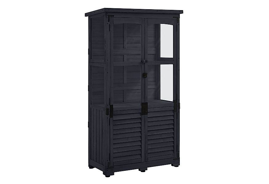 MCombo Gerätehaus M MCombo Gartenschrank Holz Wetterfest, 87×46×160 cm 0120 günstig online kaufen
