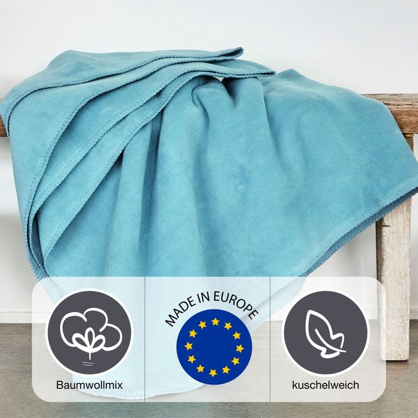 IBENA Wohndecke "Luxus" verschiedene Größen, unifarbenes Design, Kuscheldec günstig online kaufen