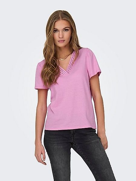 ONLY V-Shirt ONLBENITA S/S V-NECK TOP günstig online kaufen