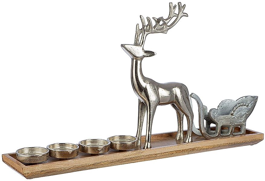 GILDE Kerzenständer Adventsleuchter 4flm., H.37 cm (1 St) günstig online kaufen