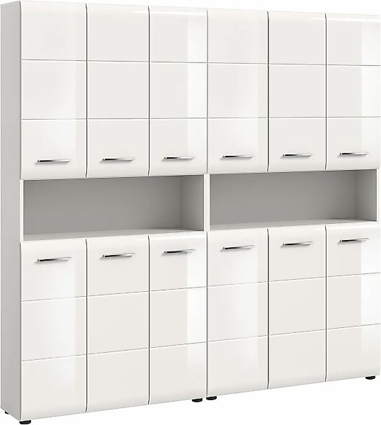 INOSIGN Badezimmer-Set, (Set, 2 St.), Florenz, Badkombination 2-tlg. Weiß h günstig online kaufen