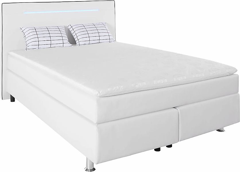 COLLECTION AB Boxspringbett, inkl. LED-Beleuchtung, Topper und Kissen günstig online kaufen
