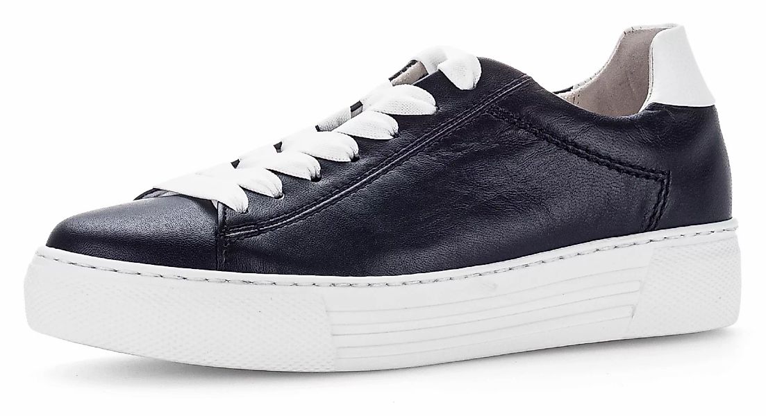 Gabor Plateausneaker "FLORENZ", Freizeitschuh, Halbschuh, Schnürschuh mit F günstig online kaufen