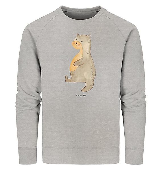 Mr. & Mrs. Panda Longpullover Otter Bauch Größe M - Heather Grey - Geschenk günstig online kaufen