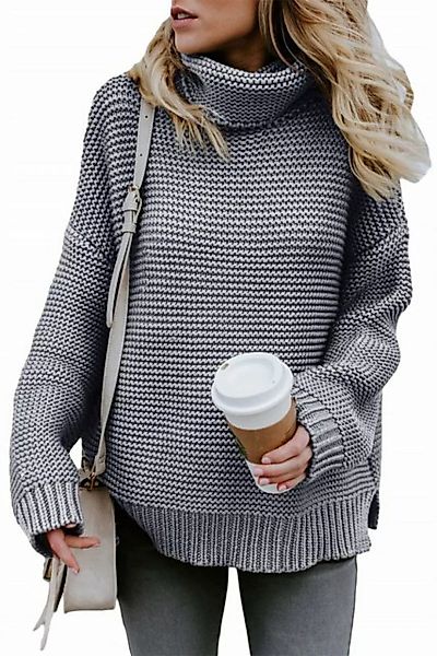 AFAZ New Trading UG Langarmshirt Damen Winter-Strickpullover, lässiger gest günstig online kaufen