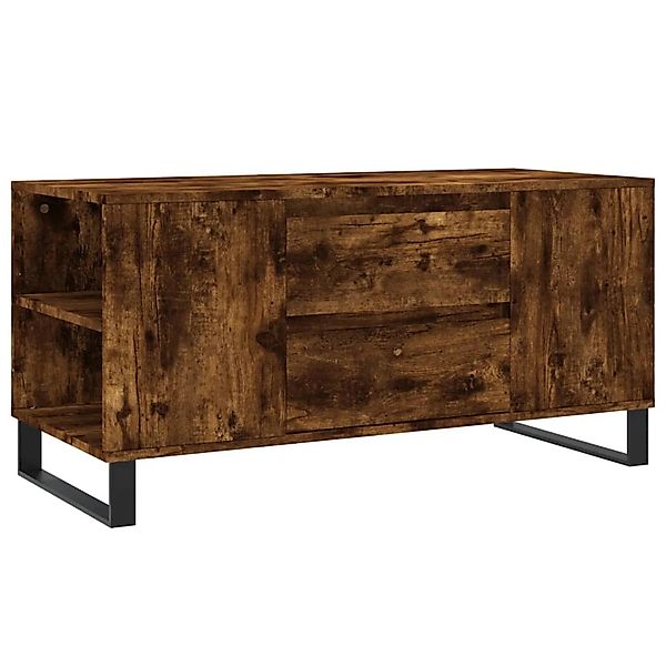 vidaXL Couchtisch Räuchereiche 102x44,5x50 cm Holzwerkstoff 831009 günstig online kaufen