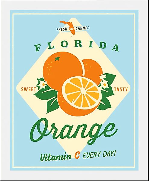 queence Bild »Florida Orange«, Obst-Obst Bilder-Essen-Lebensmittel-Kunst-Ab günstig online kaufen