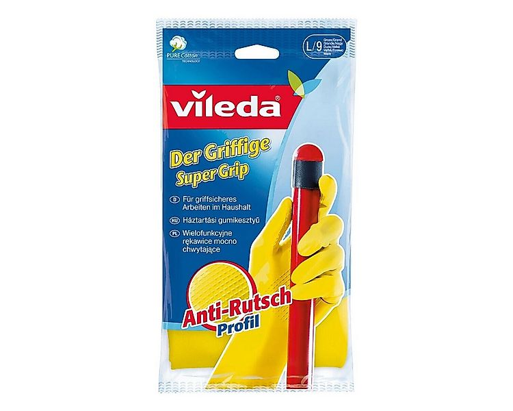 Vileda Latexhandschuhe Der Griffige mit Noppenprofil, 1 Paar günstig online kaufen