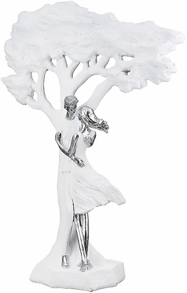 Casablanca by Gilde Dekofigur "Skulptur Paar; Baum Liebesblicke weiß H. 44 günstig online kaufen