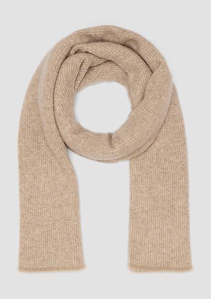 s.Oliver Halstuch Strickschal mit Fransen und günstig online kaufen
