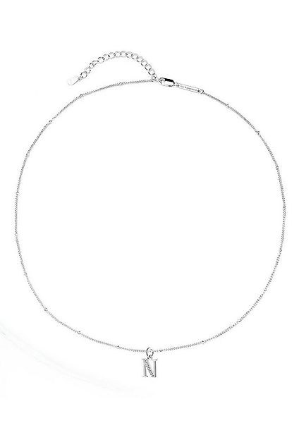 Hey Happiness Silberkette mit Buchstaben Anhänger A–Z, mit Zirkonia, 925 Si günstig online kaufen