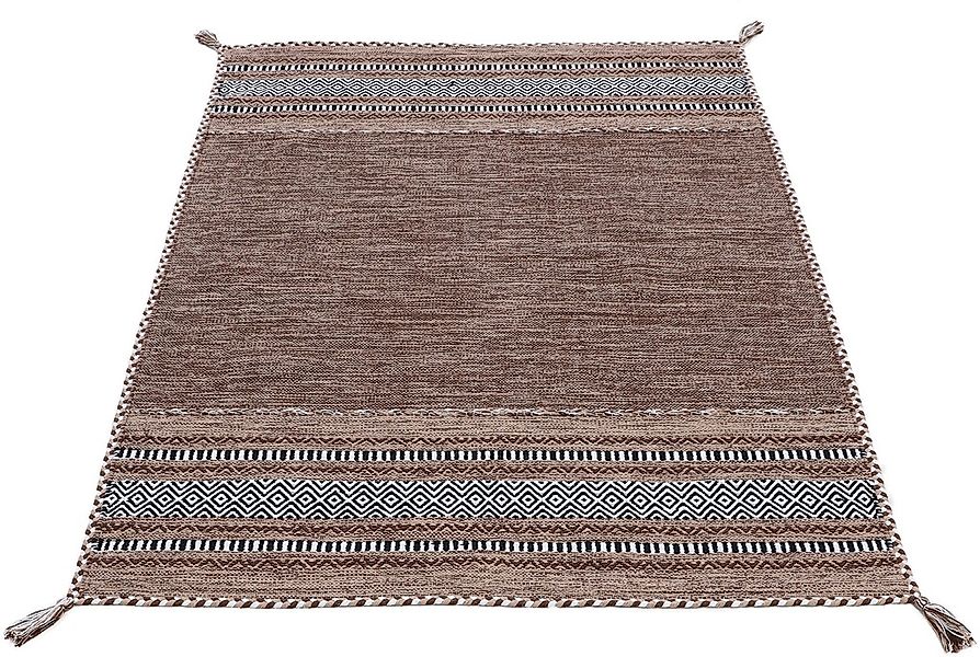carpetfine Teppich »Kelim Azizi«, rechteckig, 5 mm Höhe, Baumwolle, Wendete günstig online kaufen