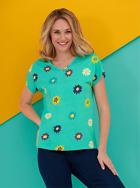 Classic Basics Kurzarmshirt "V-Shirt" 1 Stk. günstig online kaufen