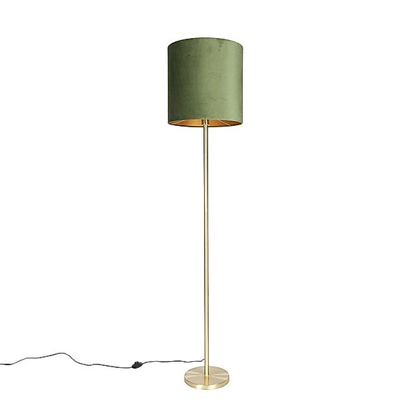 Qazqa Stehlampe Simplo, ohne Leuchtmittel, E27, günstig online kaufen